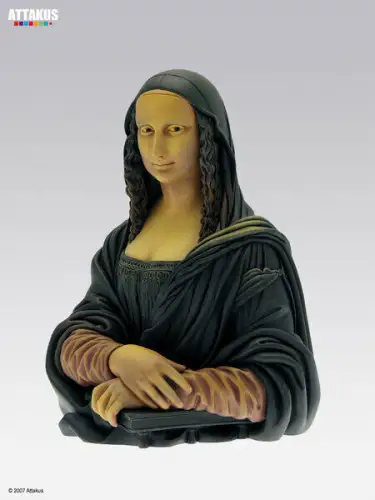 D'après la Mona-Lisa  " La Joconde " Figur ca. 21cm ATTAKUS Neu