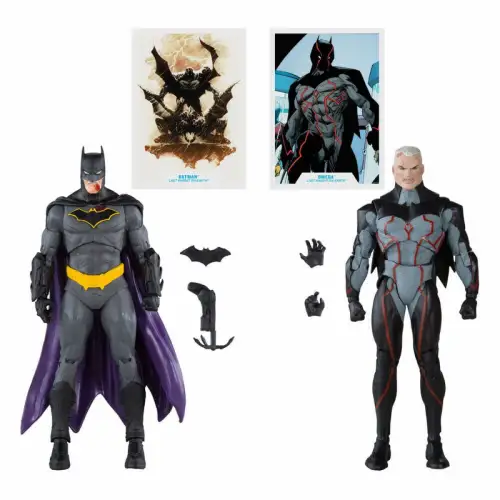DC Multiverse Omega (Unmasked) & Batman (Bloody)(Gold Label) 18 cm McFarlane 1F