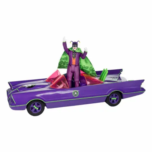 Batman 66 Batmobil with Joker (Gold Label) McFarlane 1G