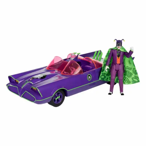 Batman 66 Batmobil with Joker (Gold Label) McFarlane 1G
