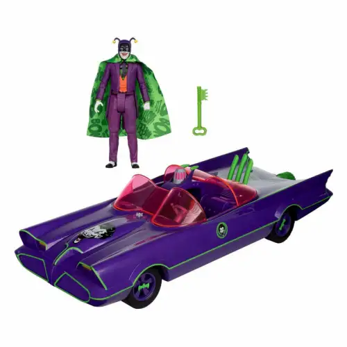 Batman 66 Batmobil with Joker (Gold Label) McFarlane 1G