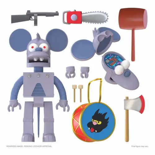 Die Simpsons Robot Itchy Actionfigur  18 cm Super7 OAF