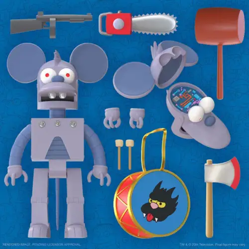 Die Simpsons Robot Itchy Actionfigur  18 cm Super7 OAF
