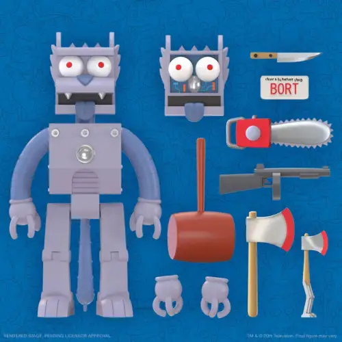 Die Simpsons Robot Scratchy Actionfigur  18 cm Super7 OAF