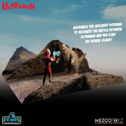 Ultraman 5 Points Ultraman & Red King Boxed Set MEZCO OBC