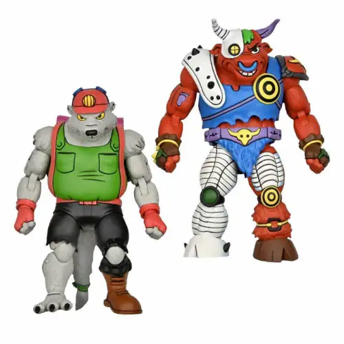 Neca Teenage Mutant Hero Turtles 1987 Dirtbag & Groundchuck 18 cm OBO