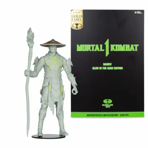 Mortal Kombat Glow in the Dark Edition Raiden (Gold Label ) McFarlane 2C