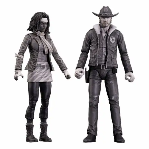 The Walking Dead  Rick & Michonne  Actionfiguren Serie 1  Diamond Select  2C