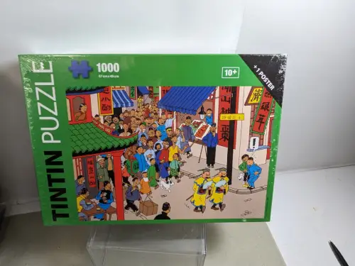 TIM & STRUPPI Tintin Puzzle  Schul(t)zes als Chinesen  + Poster 1000 Teile 81558