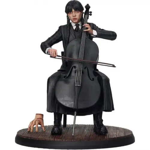 Wednesday  mit Cello PVC Figur 20 cm SD Toys  1C