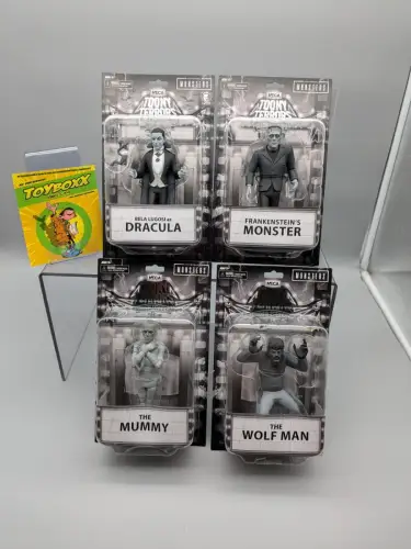 Neca Toony Terrors Serie 10 Dracula Frankenstein Mummy Wolf Man  1K