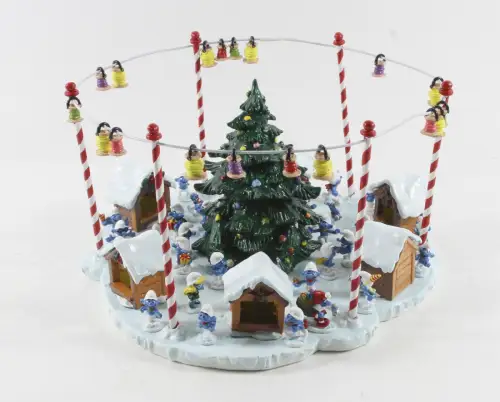 DIE SCHLÜMPFE  Weihnachtsmarkt  PIXI 6489    Metall Figur