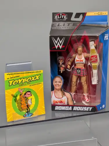 WWE Elite Ronda Rousey mit Zubehör Actionfigur Mattel HKN54 K8