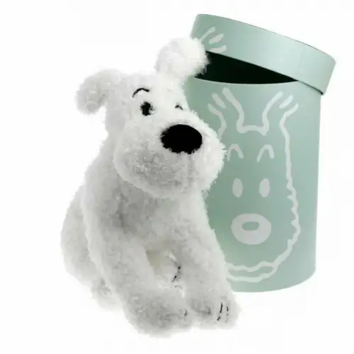 TIM & STRUPPI Tintin Milou  plush Soft MOULINSART ca.37cm in Dose mint 35132