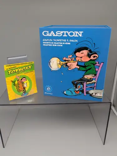 GASTON LAGAFFE mit Trompeten Seifenblase Collectoys 16cm