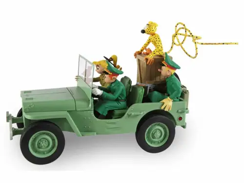 Le Garage de Franquin Marsupilami Jeep Willys  MB Spirou Fantasio  1/12