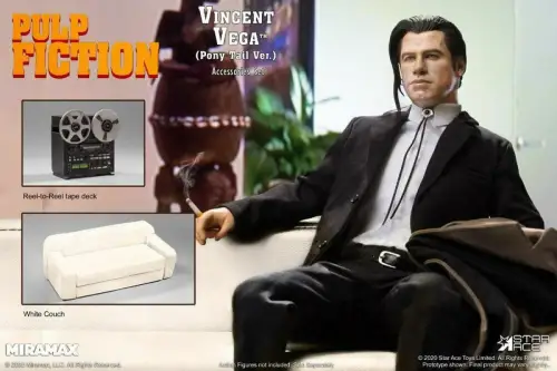 Pulp Fiction  Vincent Vega 2.0 (Pony Tail) Deluxe Version 30 cm  Star ACE LAD