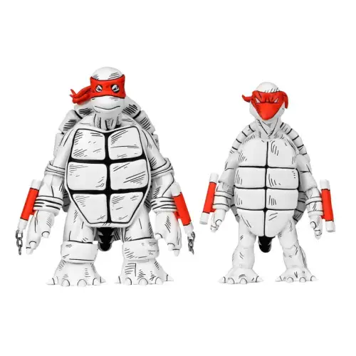 Neca Teenage Mutant Ninja Turtles Mirage Comics  Black & White First Turtles 2A