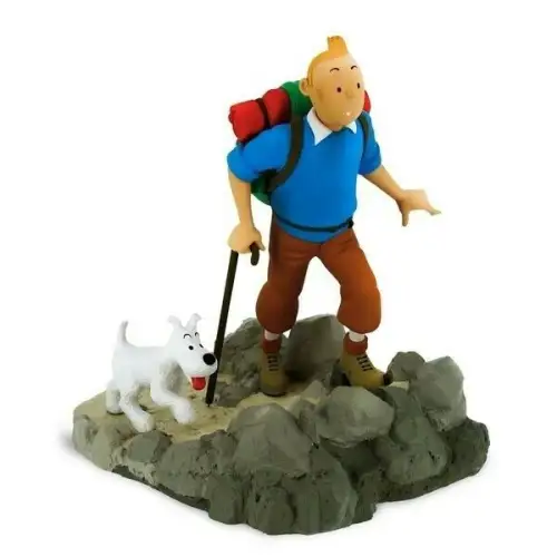 TIM & STRUPPI Tim als Bergsteiger 25cm TINTIN  Moulinsart 47000  