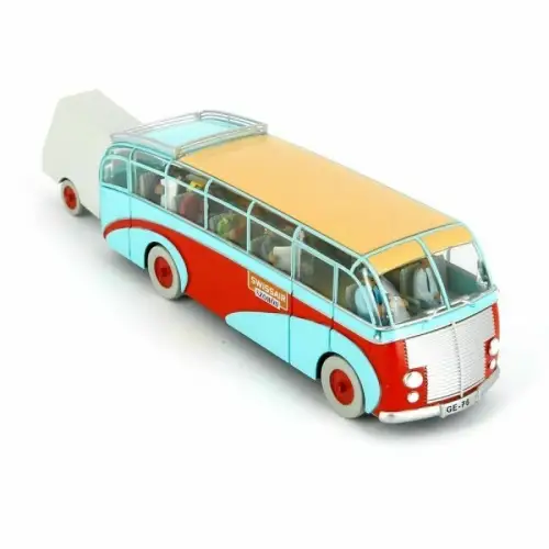 Tintin Tim und Struppi Swissair Bus L´ autobus de la Swissair 14cm  29581
