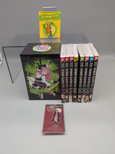 Demon Slayer Sammelschuber Band 9-16  + 1x Acryl Figur manga cult Z1+ B11