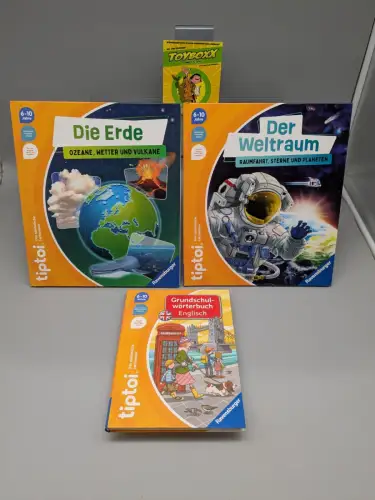 tiptoi  3 X 6-10 Jahre  Weltraum / die Erde /  Englisch Ravensbruger B23