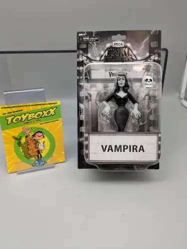 Neca Vampira Toony Terrors  Vampira Silver Screen Edition Actionfigur 15 cm  2E