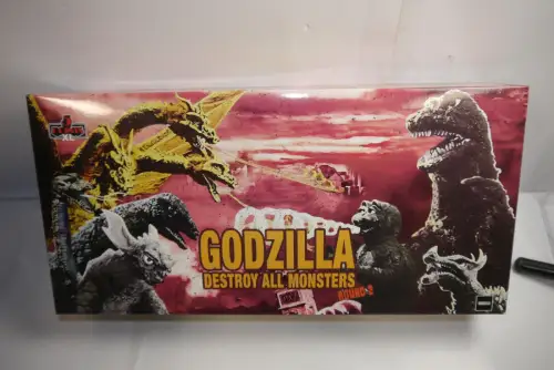 Godzilla: Frankenstein + Monster  5 Points XL Deluxe Box Set Round 2  MEZCO OBC