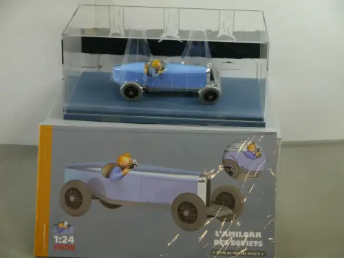TIM & STRUPPI Tintin Soviet Amilcar blau  Modellauto 29909 Moulinsart 1/24  