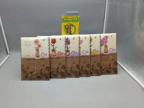 Rowood Holz Bastzelset Miniaturblumen    3D Holzpuzzle  zur AUSWAHL NEU K10