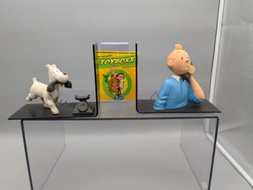 Tintin Tim & Struppi Buchstützen telefonieren lim. mit Box Leblon-Delienne 90er