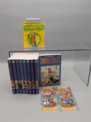 One Piece Band 1-9  Taschenbuch Z 1+ /  2 x Magnet Carlsen Manga  B23