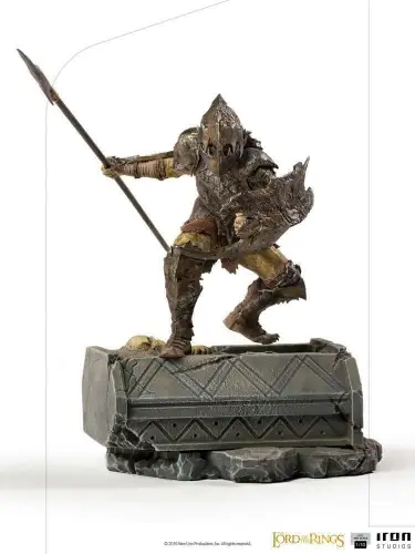 Herr der Ringe Lord of the Rings BDS Art Armored Orc 1/10 Iron Studio Box defekt