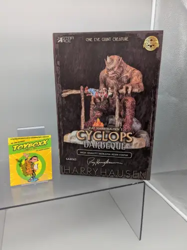 Ray harryhausen  Cyclops Barbecue Scene 17 cm Diorama 1/8  Star ACE LAD