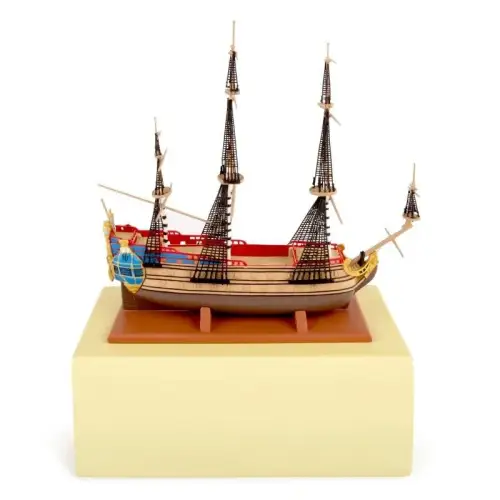 Tintin  Tim und Struppi  Museum  Einhorn Licorne Schiff  25cm Moulinsart  46022