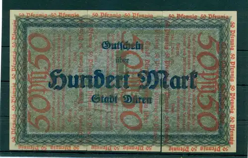 3 x 3 Notgeld Scheine Düren