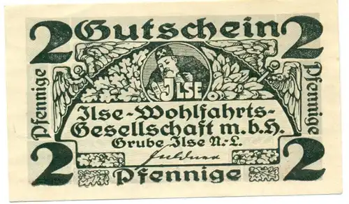 2 Scheine Notgeld Ilse Wohlfahrtsgesellschaft