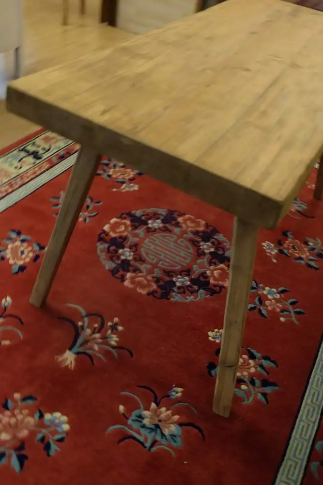 restaurierter Hacktisch 1