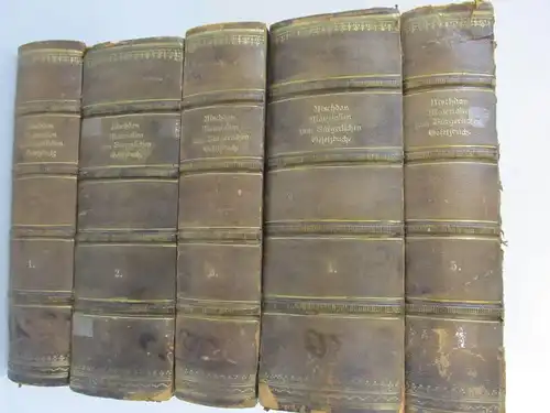 Die gesammten Materialien Bürgerlichen Gesetzbuch für das Deutsche Reich. 5 Bände
