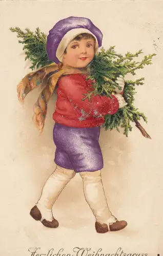 [Lithographie] Herzlichen Weihnachtsgruss. 