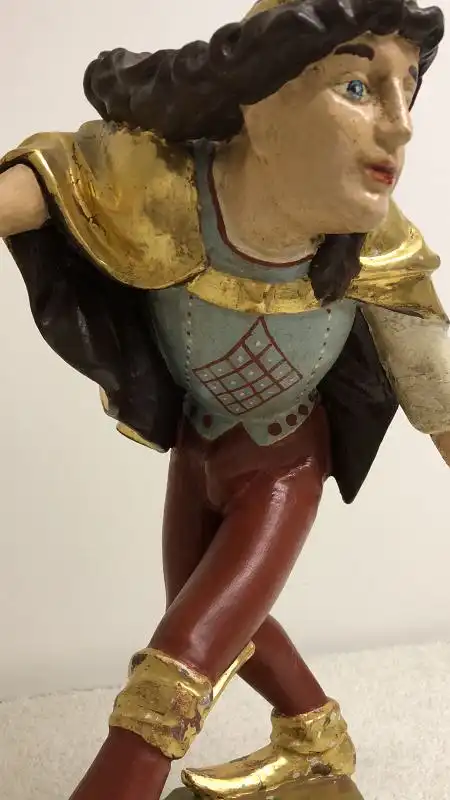 Original Handgeschnitzte Figur - Moriskentänzer - Holz - um 1940/50 oder älter 1