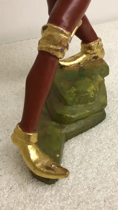 Original Handgeschnitzte Figur - Moriskentänzer - Holz - um 1940/50 oder älter 2