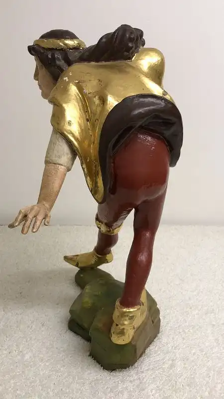 Original Handgeschnitzte Figur - Moriskentänzer - Holz - um 1940/50 oder älter 3