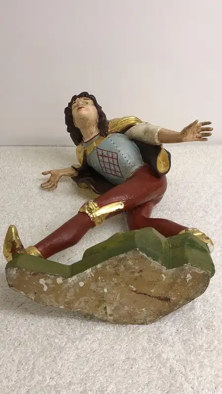 Original Handgeschnitzte Figur - Moriskentänzer - Holz - um 1940/50 oder älter 5