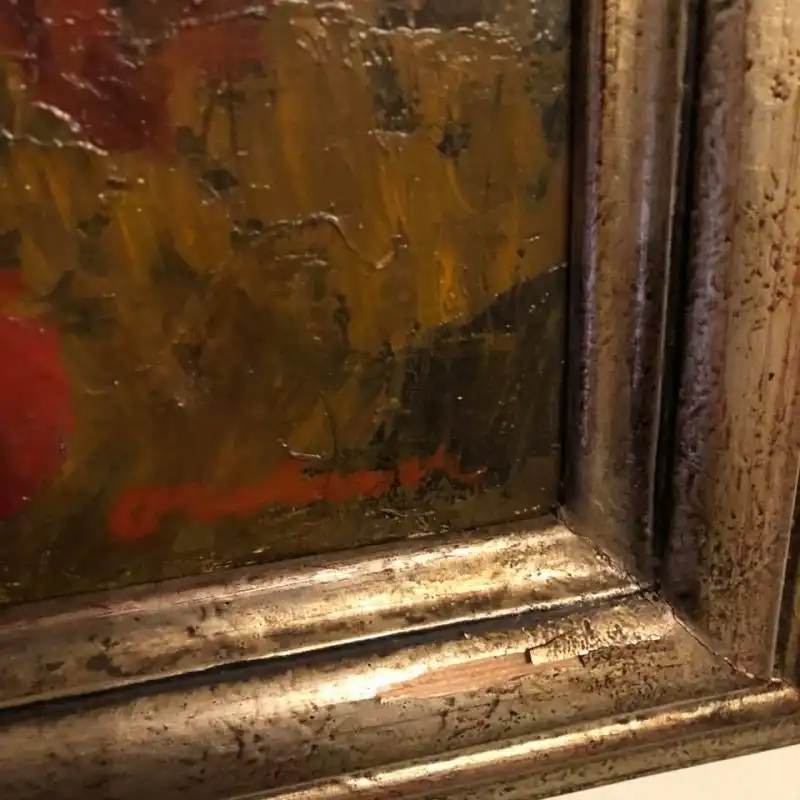 Ölgemälde um 1940 - Frau mit Hut - Sommer 1