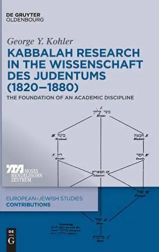 George Y. Kohler: Kabbalah Research in the Wissenschaft des Judentums (1820-1880) - The Foundation of an Academic Discipline. 