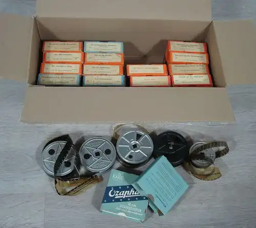 18 Filme Ozaphan Kalle 16 mm Kinderkino, diverse Längen + Extras
