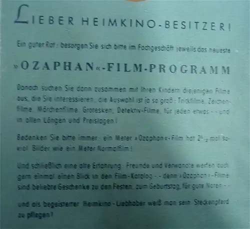 18 Filme Ozaphan Kalle 16 mm Kinderkino, diverse Längen + Extras
