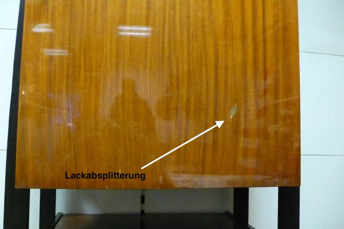 60er Schmaler Schrank Geschirrschrank Italienisches Design Schwarz + Teak Hochglanz Mid Century Modern 2