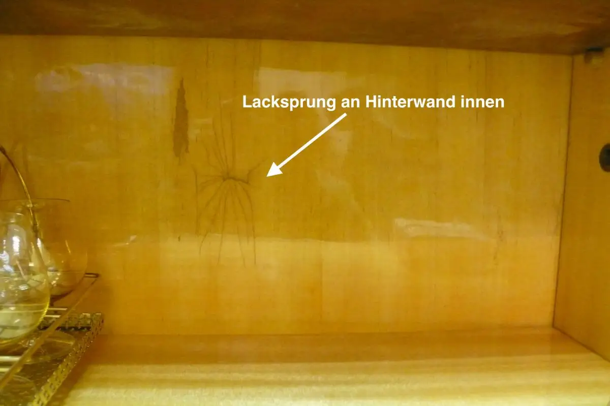 60er Schmaler Schrank Geschirrschrank Italienisches Design Schwarz + Teak Hochglanz Mid Century Modern 6